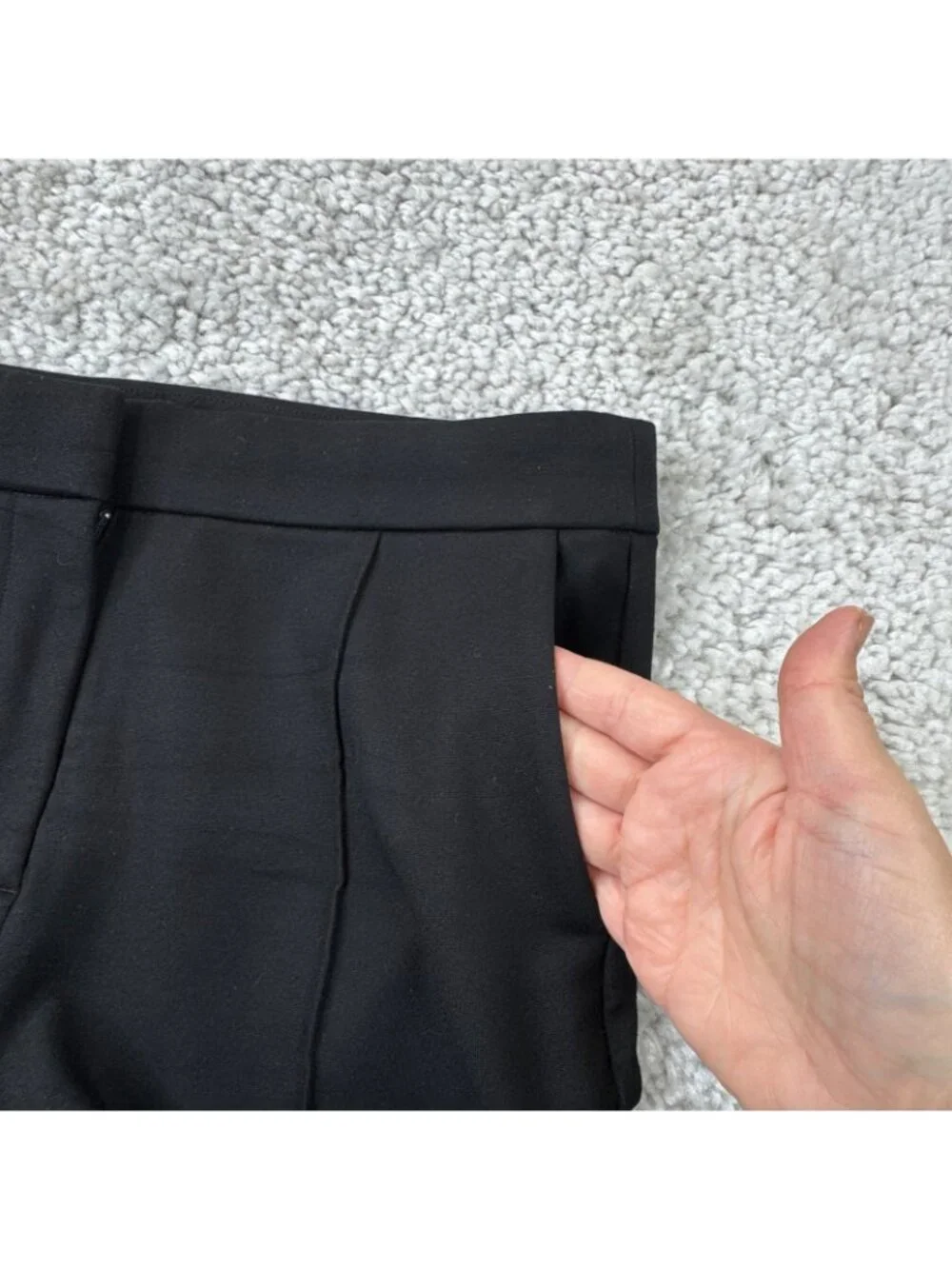 J.Crew Mario Bellucci Demi Boot Trouser Ponte Pant Black Womens 12 Petite